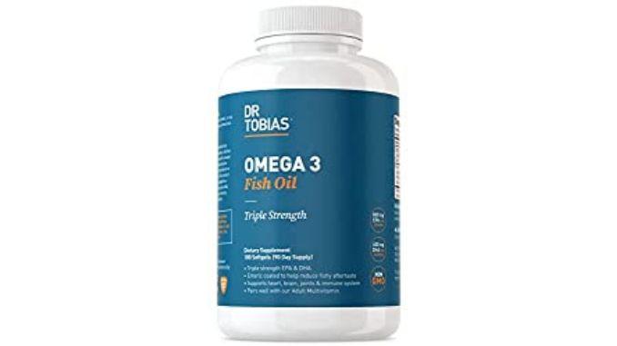 Dr. Tobias Omega 3 Fish Oil Triple Strength-Essential Supplements for Bulking