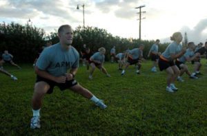 Side Lunges to reduce belly and hips