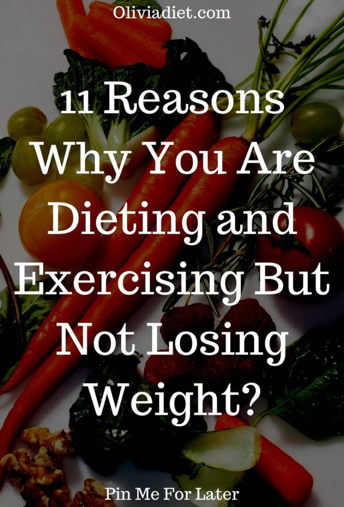 Dieting & Exercising But Not Losing Weight