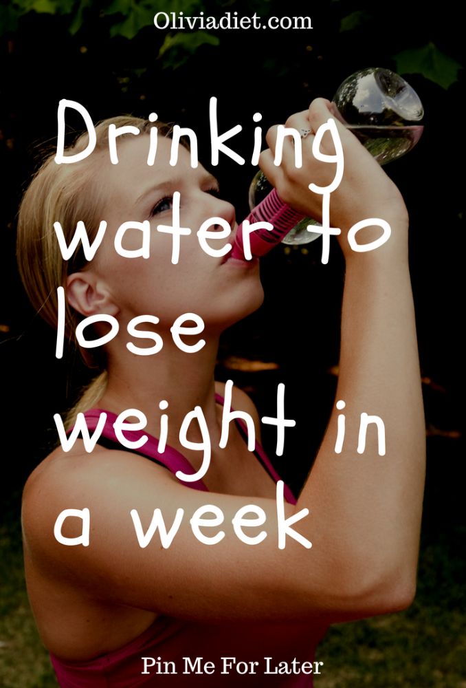 Drinking Water To Lose Weight In A Week (A Definite Guide)