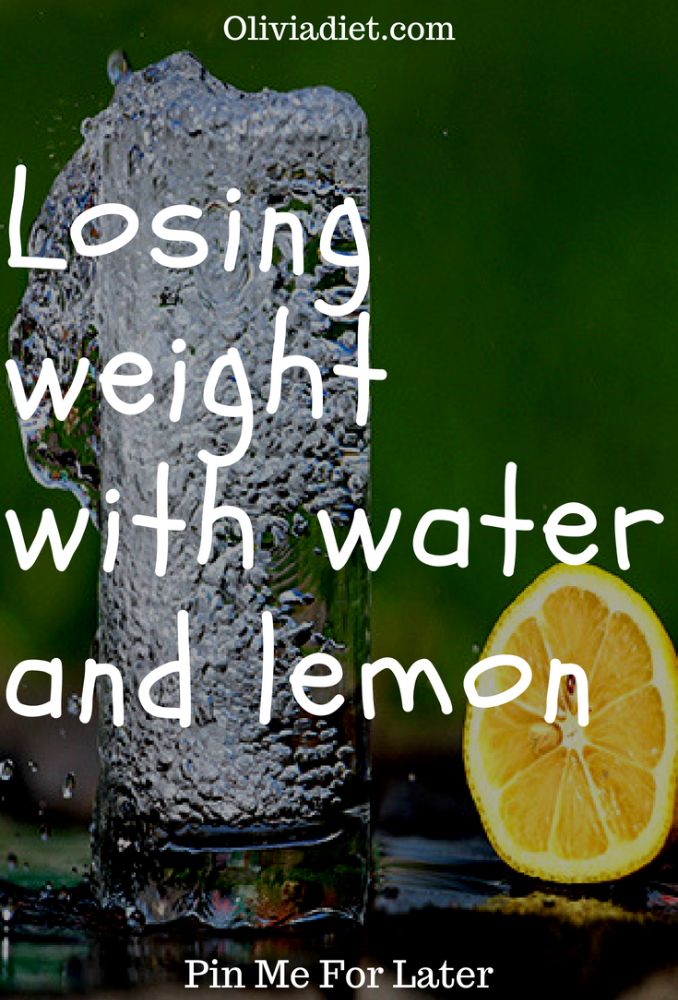 Losing Weight With Water and Lemon