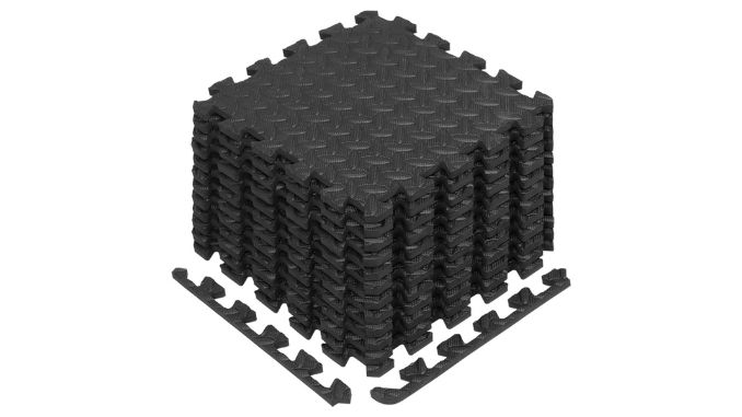 Yes4All Interlocking Exercise Foam Mats with Border