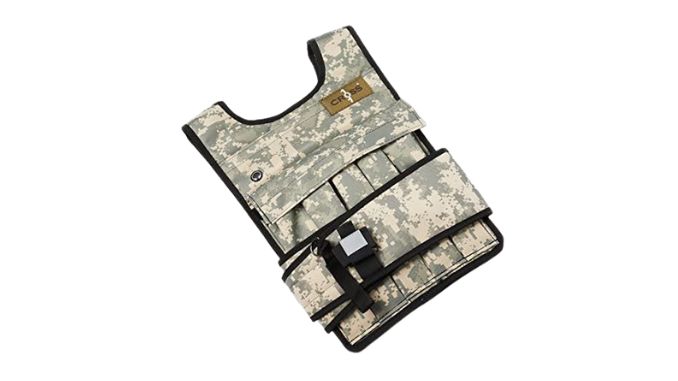 CROSS101 Adjustable Camouflage Weighted Vest
