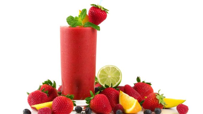 Strawberry Smoothie- Top Smoothies For Weight Loss
