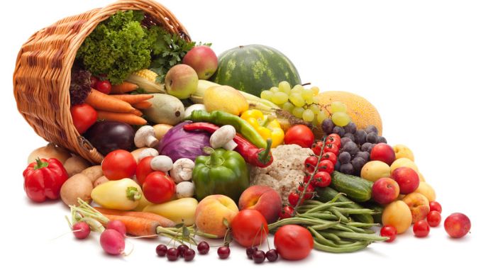 healthy vegetables and fruits