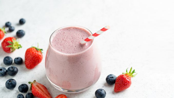 strawberry blueberry smoothie
