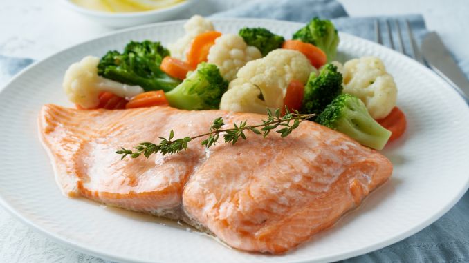 steam salmon