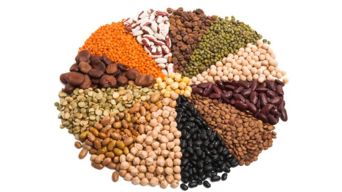 set of legumes isolated