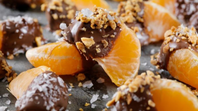 Dark Chocolate-Dipped Oranges- Mediterranean Diet Desserts