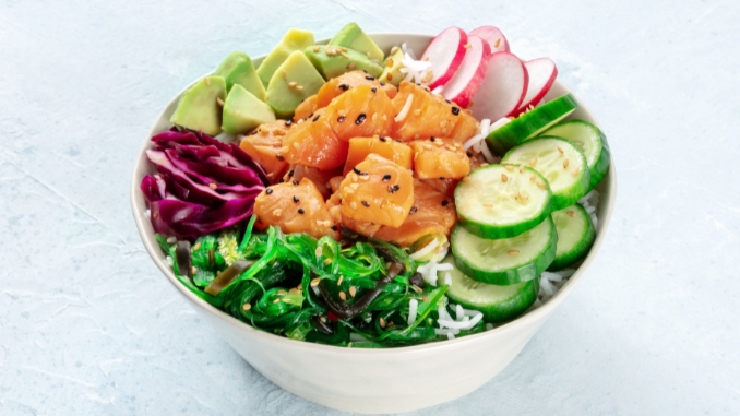 Salmon Salad with Avocado Dressing