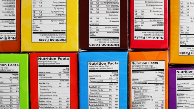 Nutrition FActs -misleading food labels