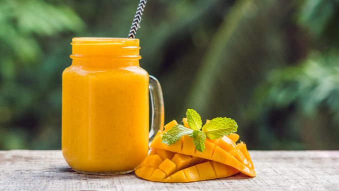 Tropical Mango Coconut Smoothie - recovery drink recipe