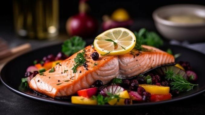 grilledsalmon-vegetables - mediterranean diet recipes