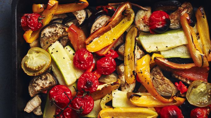 roasted-sliced-vegetables - mediterranean diet recipes